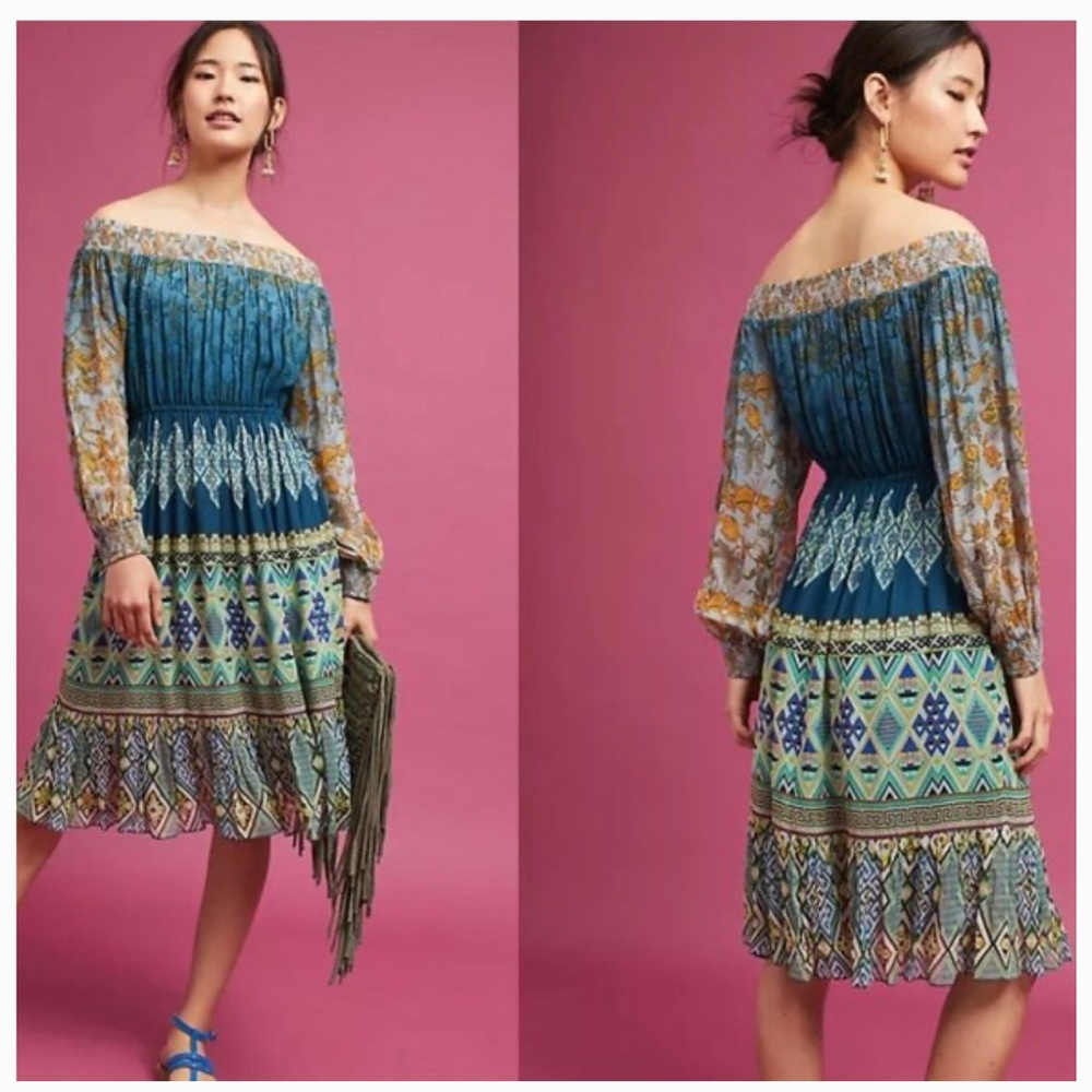 Anthropologie Tanvi Kedia Kareena Dress, Sz S
